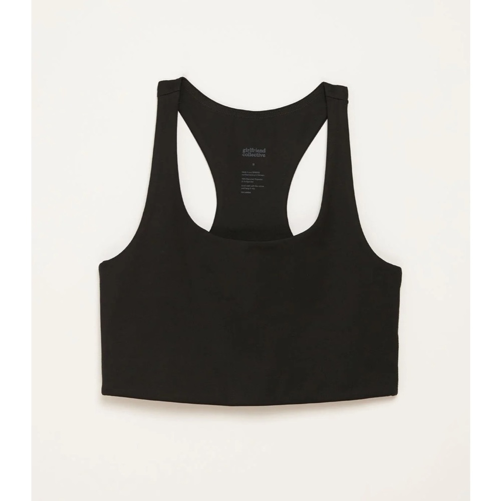 NWT Girlfriend Collective Paloma Racerback Bra in Black